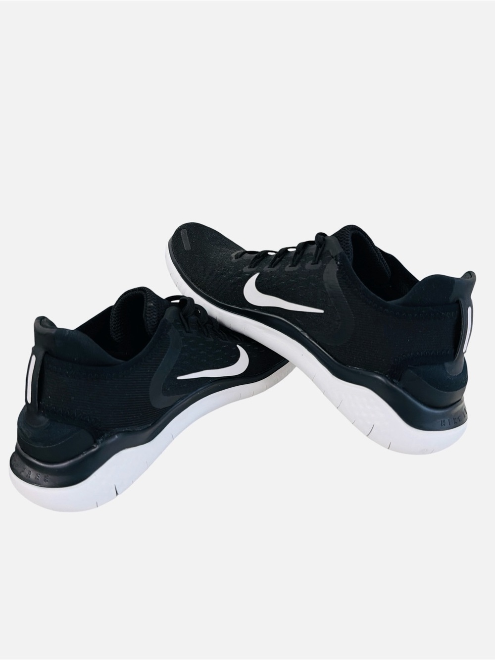 Nike Free RN 2018 Black White Athletic Running Shoes 942837-001 Women's Size 10 - Picture 8 of 12